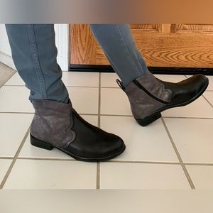 Naot Gray Shimmer Sirocco Western Ankle Booties US 6 EU 37